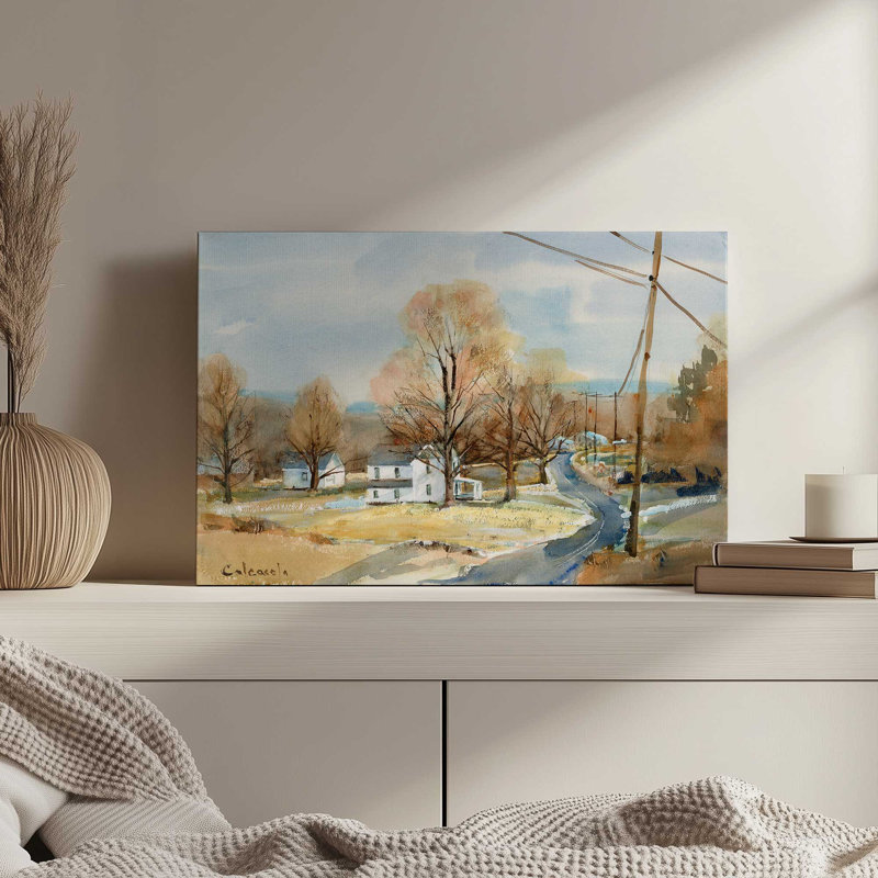 «Brainard Road» par Stephen Calcasola, reproduction d'art sur toile, H 24 po x l 32 po