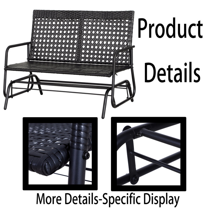 Banc de patio extérieur