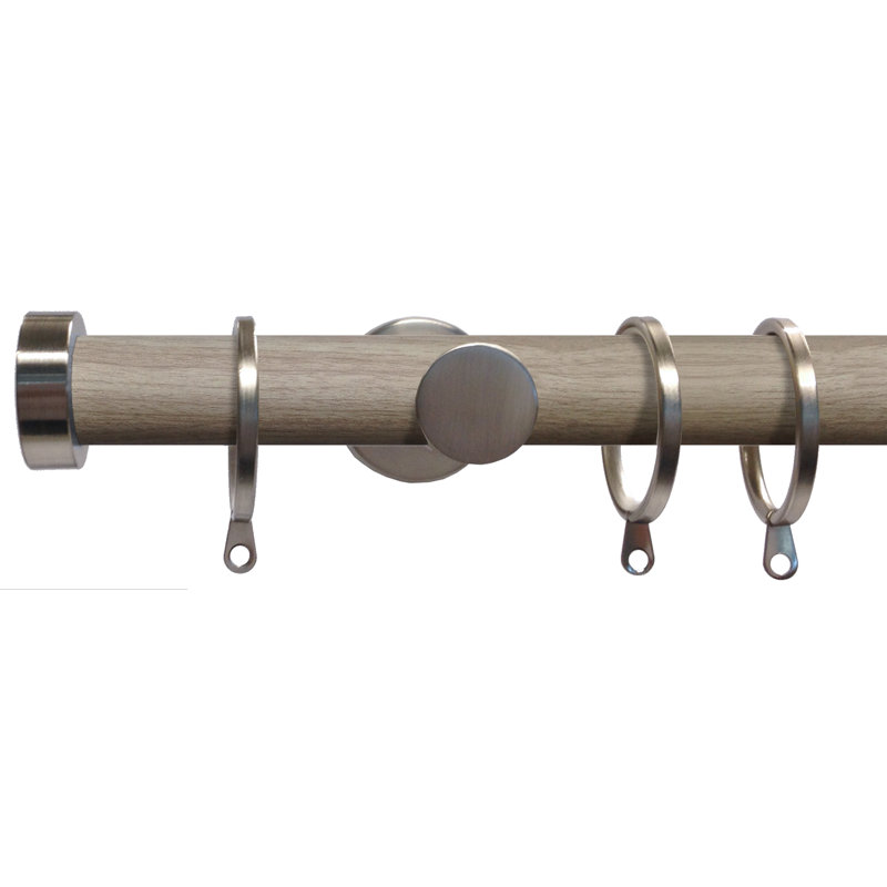 Myrsini 2.8cm Single Pole, 2.80H x 180W x 2.80D cm, Satin Steel