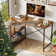 Walbrook Reversible L Shaped Computer Desks, Work Desk with Adjustable Shelves