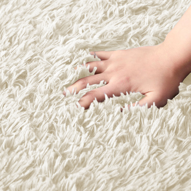 Machine Tufted Shag Area Rug, Rectangle 200 x 290 cm
