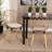Kinnard Fabric Slat Back Rattan and Teak Wood Side Dining Chair-788960523-788960522