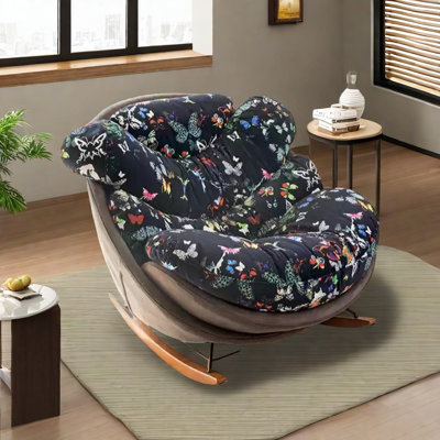 Chaise berçante confortable et élégante
