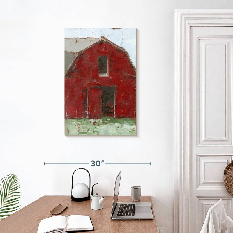 Lilie Big Red Barn I, 30" H x 20" W