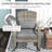 Outdoor Wicker Adirondack Rocking Chair, Patio Rattan Rocker Chair With High Back, Seat Cushion, And Pillow For Garden, Porch, Balcony-718324515