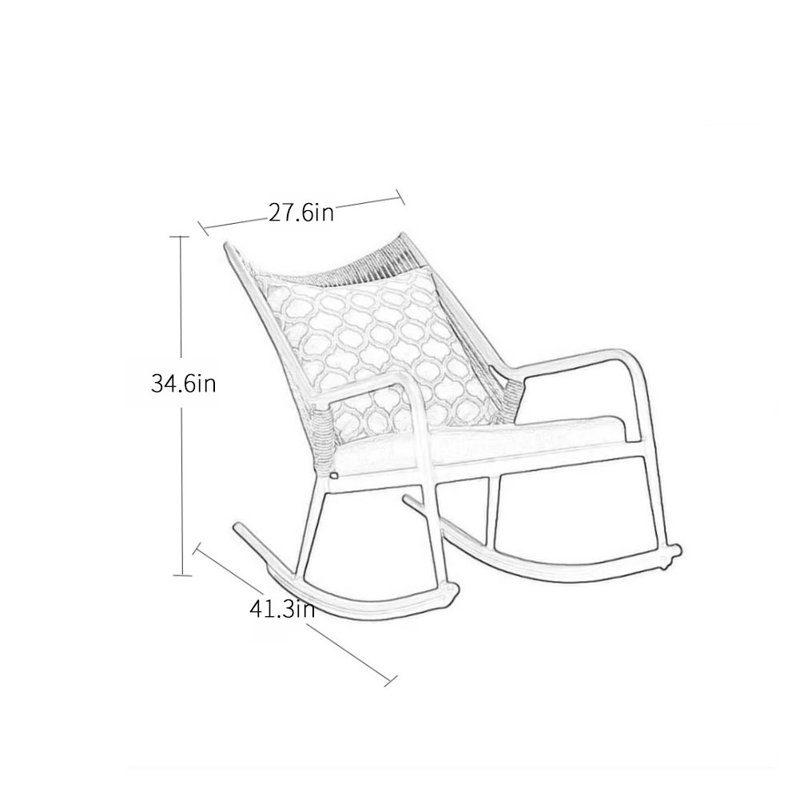 Nouvelle chaise berçante chinoise