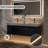 Melora 60" Wall-Mounted Modern Bathroom Vanity With Double Sink, Soft-Close Drawers, White Stone Countertop & LED Light-777882550