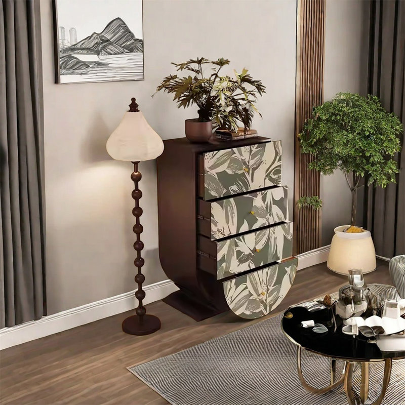 Four Drawer Solid Wood Storage Cabinet