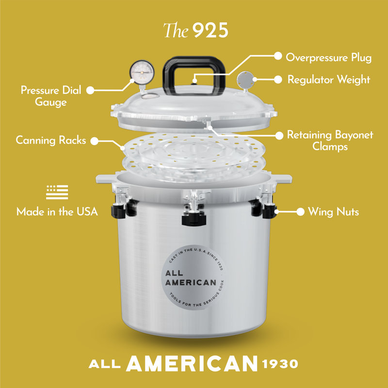 All American 25 Quart Aluminum Pressure Cooker Canner
