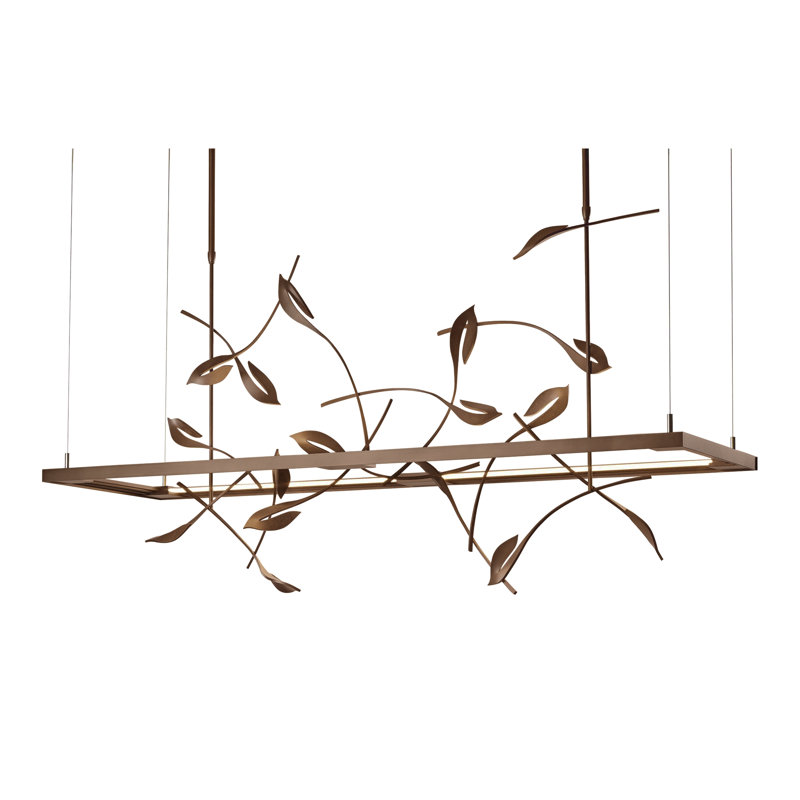 Luminaire suspendu linéaire à DEL Four Seasons, Longueur, Bronze