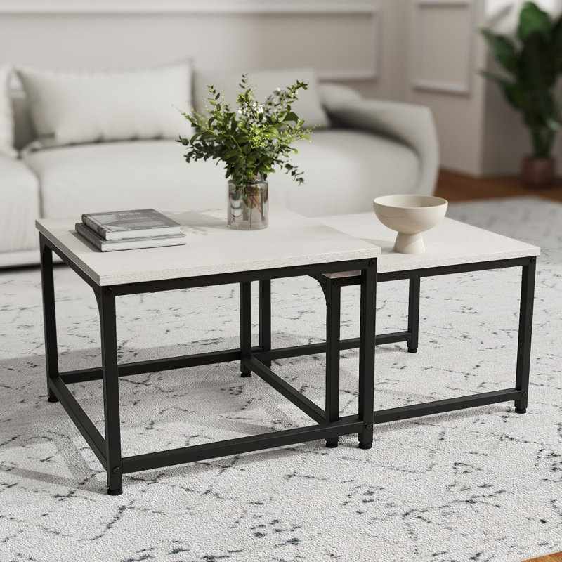 Four Leg Coffee Table, White