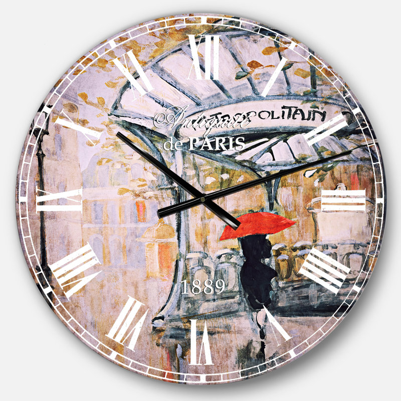 Horloge murale Swigart Love in Paris IV, Grand