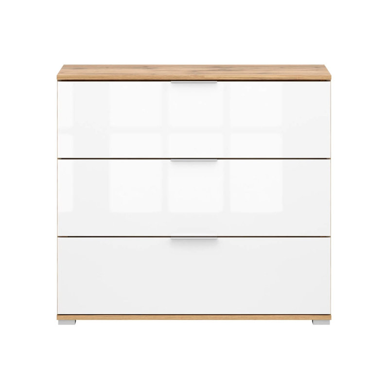 95 cm W Display Cabinet China Cabinet, White Gloss