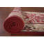 Tapis de couloir indien fait à la main en laine rouge Oushak 2 x 12