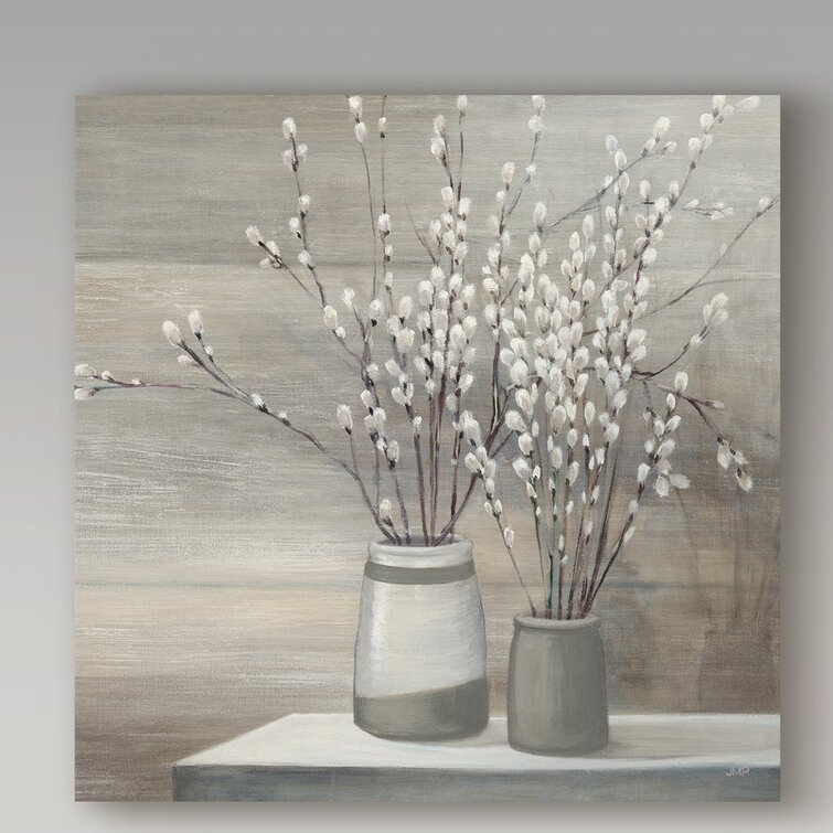 Pussy Willow Still Life With Designs Painting by Julia Purinton - Fine Art  America