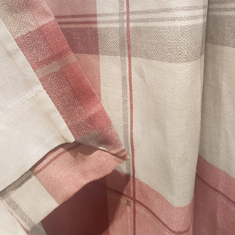 Cotton Sheer Curtain Pair, Ruby, Width 168 x Drop 183 cm