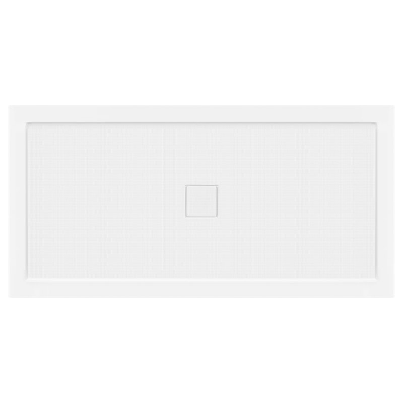 60'' x 30'' White Rectangular Center Drain Shower Base