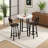 Akillies 2 - Person Four Leg Dining Set-1135776251