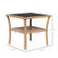 Table basse de patio avec verre trempé et fonctionnalité de rangement pour l'extérieur 2