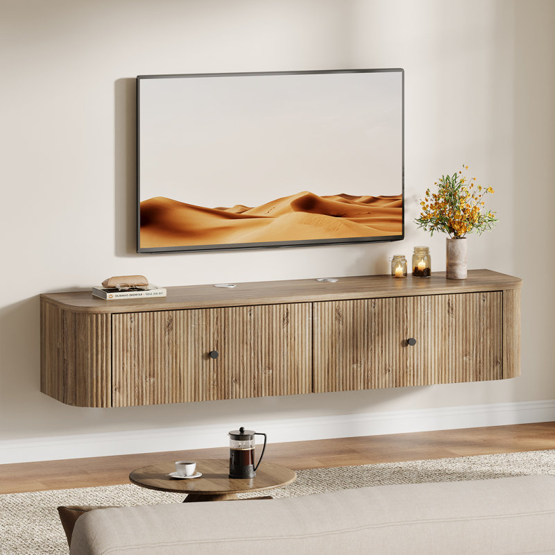 Meuble télé 55 po, console murale