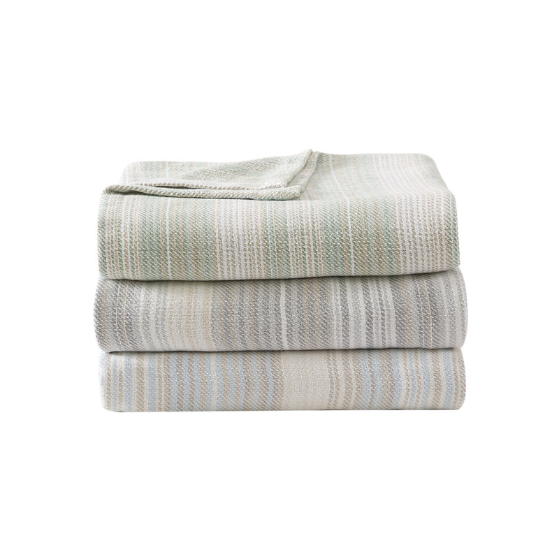 Sandy Shore Blanket, Queen, Green
