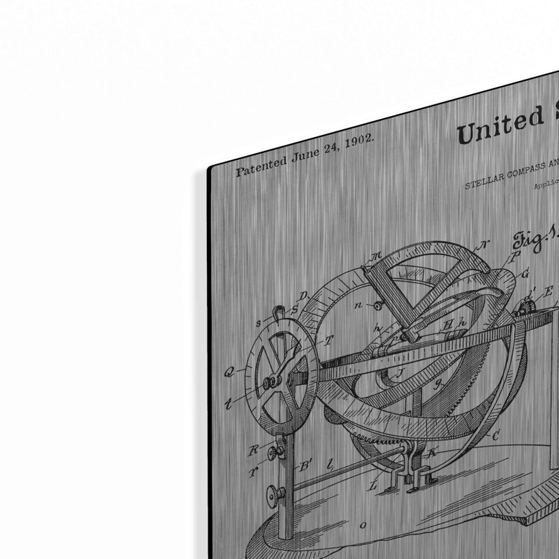 «Stellar Compass Blueprint Brevet W» par Luxe