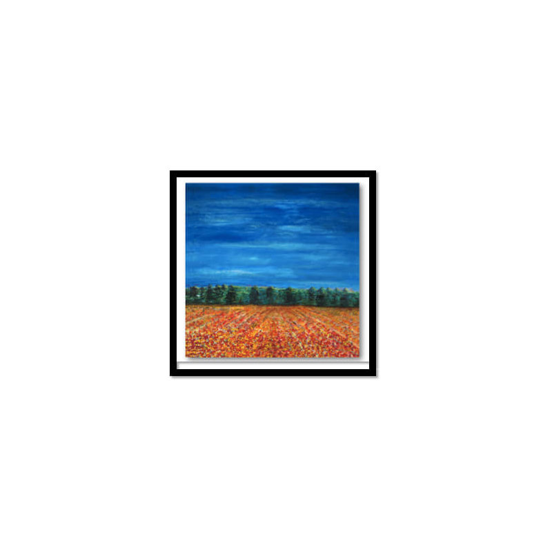 Red Fields Print by Joyce Creiger