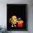 Black Framed Vintage Cute potatoes for making french fries Wall Art Retro Style Framed Prints-1959286648
