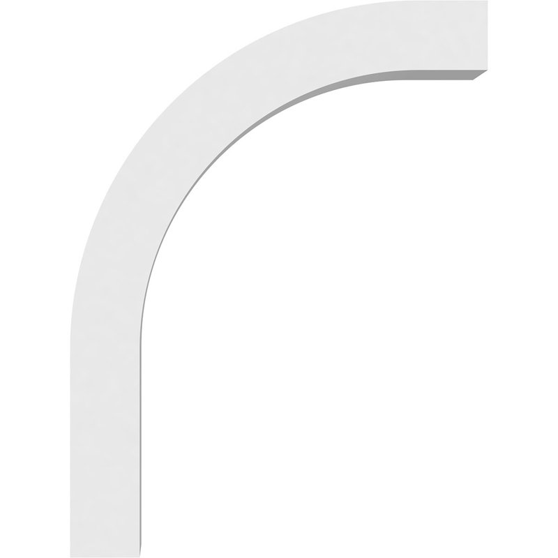 Genouillère en PVC de qualité architecturale standard H 5 po x P 18 po x H 24 po, H 24 po x l 5 po x P 18 po