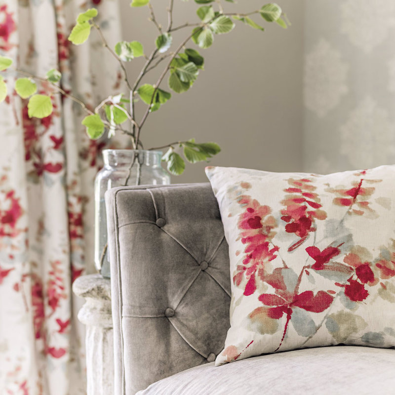 Delphiniums Fabric, Indigo
