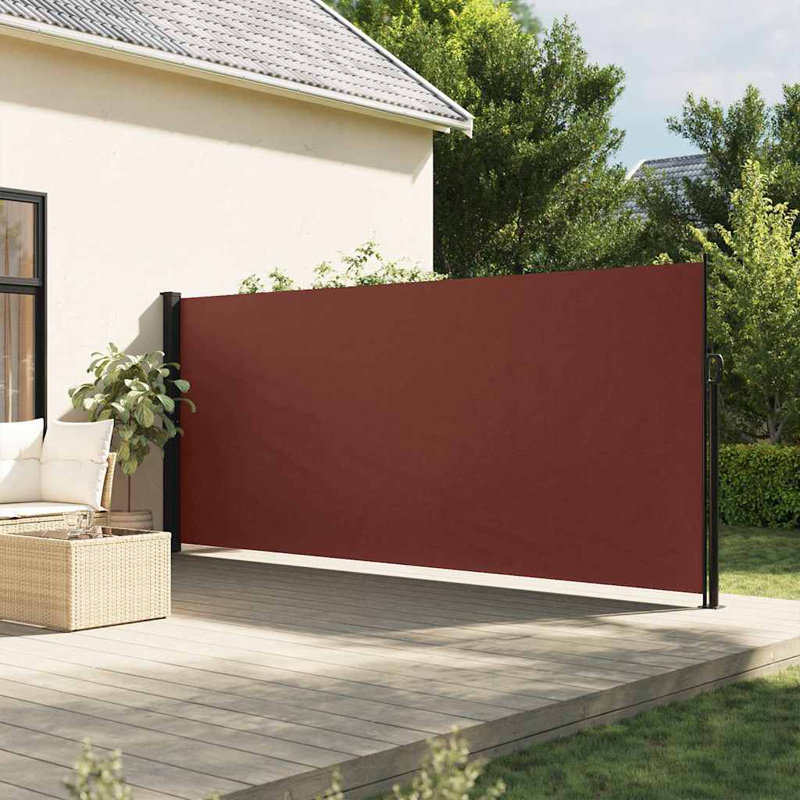 Retractable Side Awning, 160cm H x 300cm W, Brown