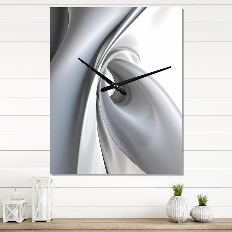 Horloge murale Irmengild - Modern Waves, H 32 po x l 16 po x P 1 po
