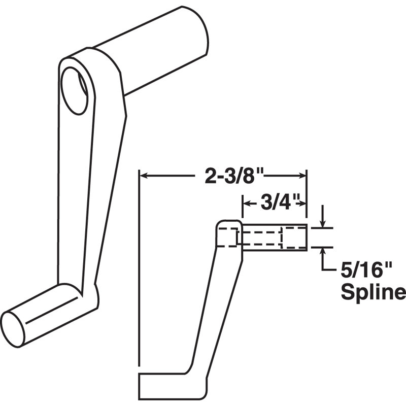 Prime-Line Stem Window Crank Handles
