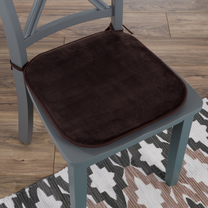 Outdoor 1'' Dining Chair Seat Cushion, Brown