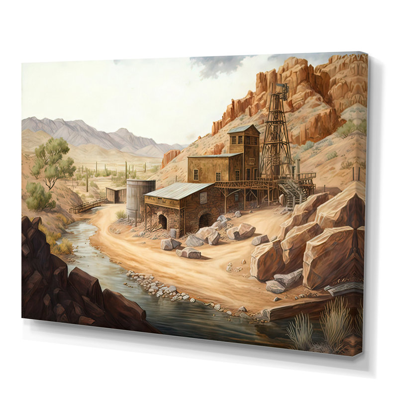 Wild West Mine in Arizona II - Impression sur toile tendue