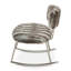 Chaise berçante en fausse fourrure A La Carte - Moondust-44083755