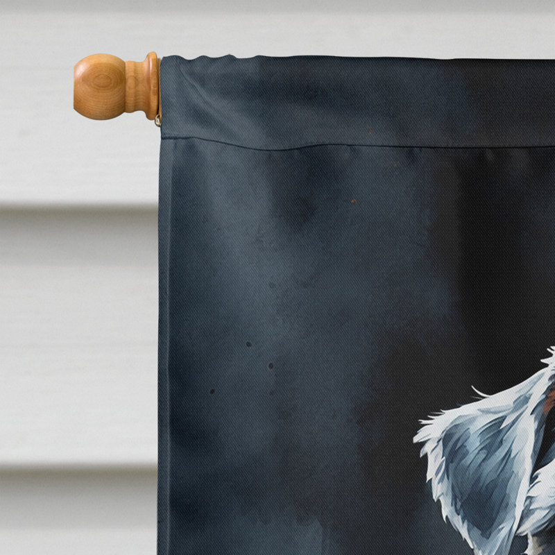 Drapeau de chiot Halloween House, Schnauzer