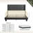 Nestl Wingback Diamond Upholstered Platform Bed-101072303-101072305