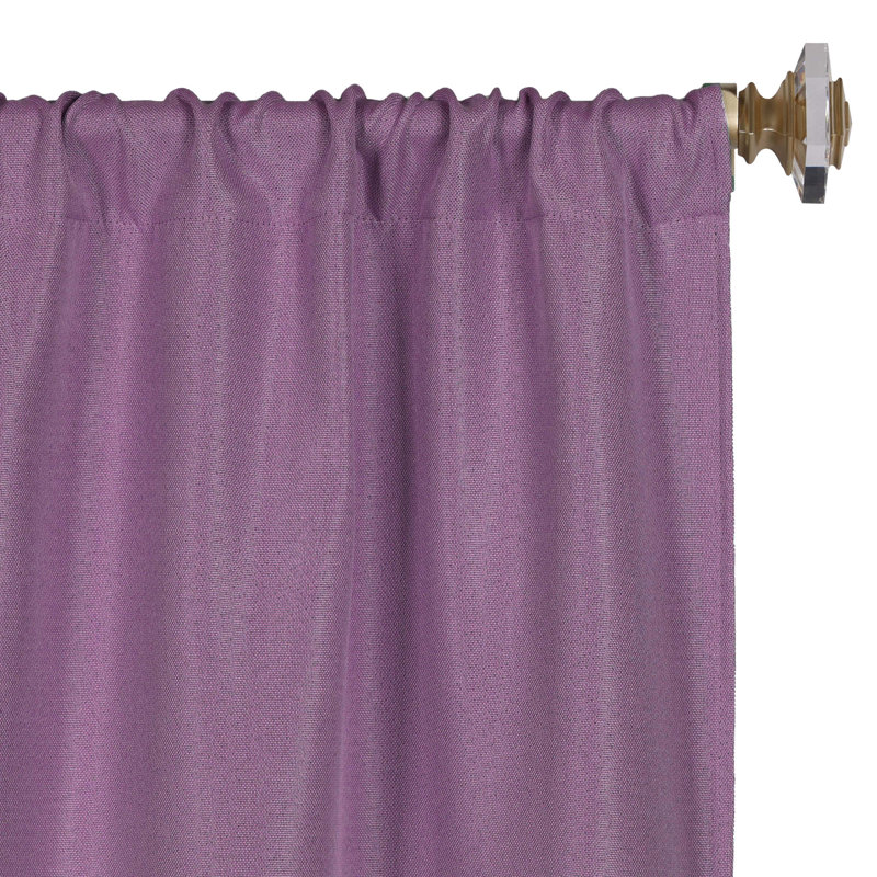 Panneau de rideau obscurcissant 100% polyester, L 26 po x L 63 po, Glycine