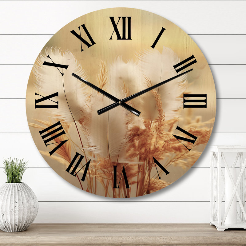 Horloge murale en bois massif Staats, Moyenne