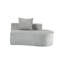 Canapé modulaire rembourré 110 po sans cadre avec deux coussins décoratifs 110 po-1035128505