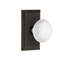 Studio Plate with White Porcelain Door Knob-1081714852