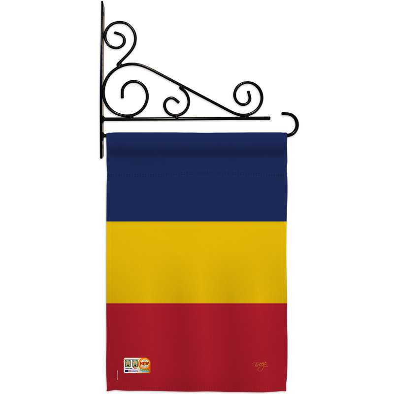 Double Sided 18.5'' H x 13'' W Polyester Flag Set