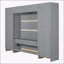 Grand lit escamotable mural avec placard-723709674