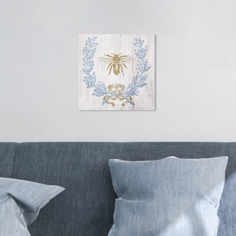 Couronne et ruban I - impression, Toile tendue, H 12 po x l 12 po