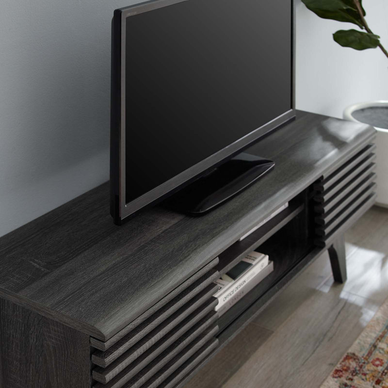 Modway Render 46" Media Console TV Stand, Charcoal