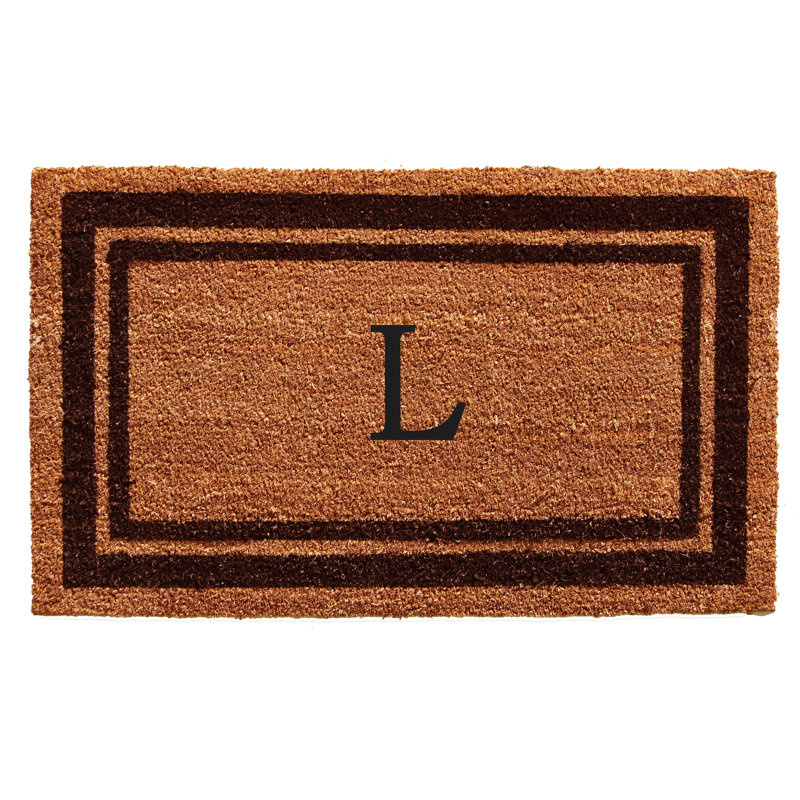 Tapis d'entrée antidérapant Stortz, Rectangle 1 pi 6 po x 2 pi 6 po, L, Brun foncé / brun