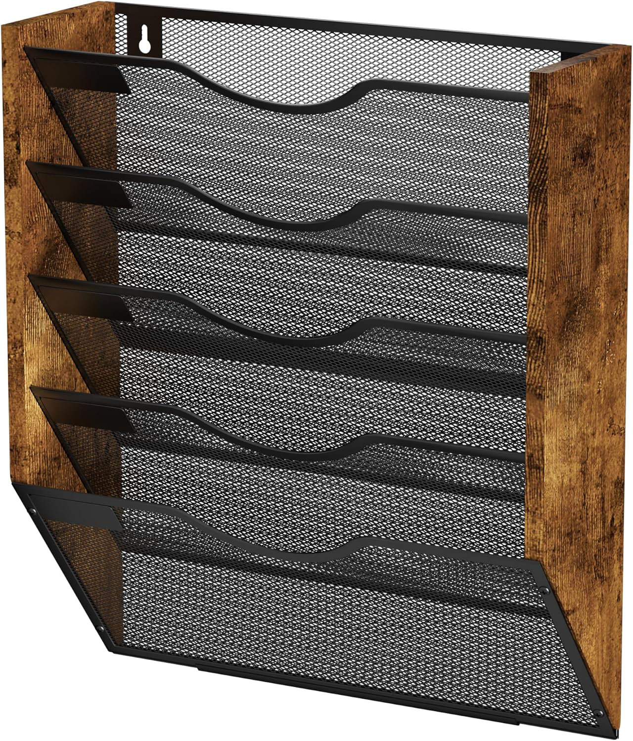 Trent Austin Design 5 Pocket Mesh Mail Organizer Wall Mounted with ...