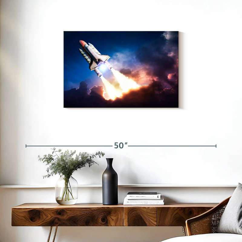 Mission Oberle dans l'espace, H 20 po x l 30 po