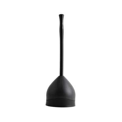 Plunger With Hideaway Caddy - Toilet Plunger And Caddy Combo, Tackles Tough Clogs, Hideaway Caddy, Internal Drip Tray, Ergonomic Handle